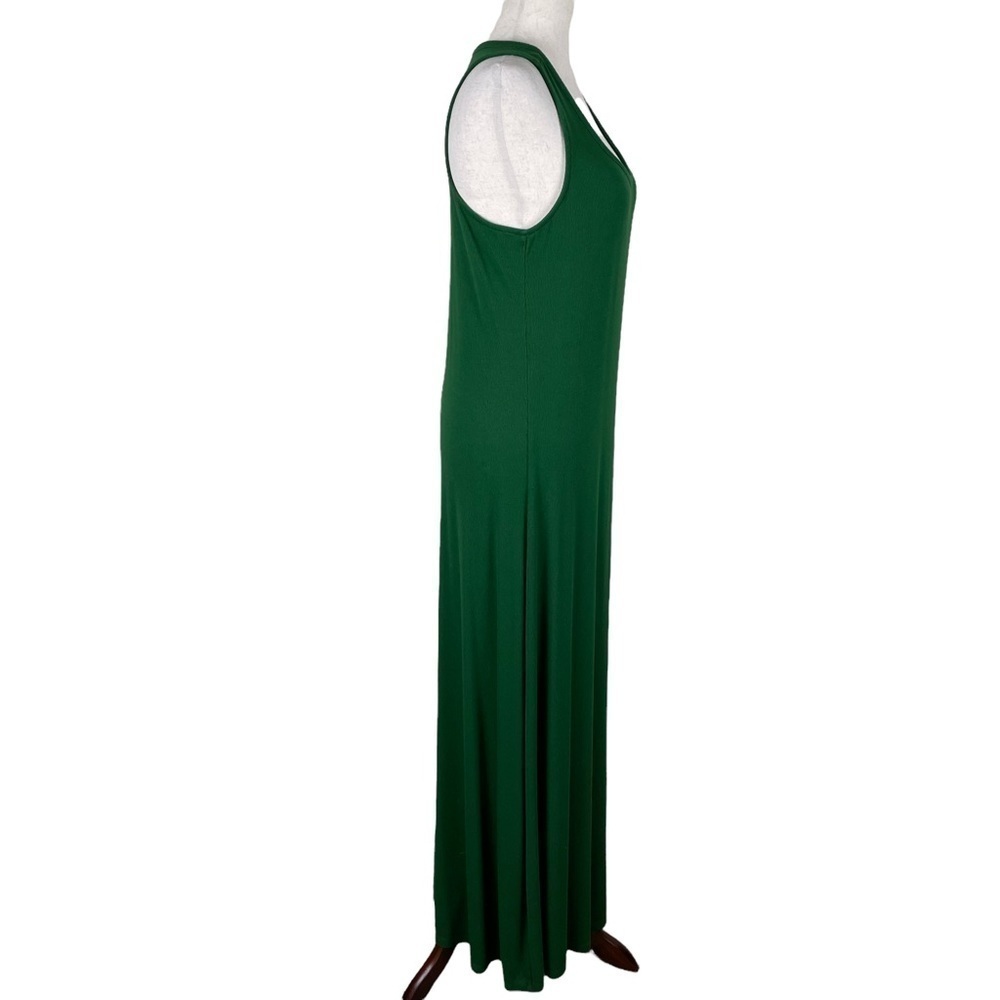 Daily Ritual Green Ribbed Racerback Maxi Dress - Picture 4 of 10